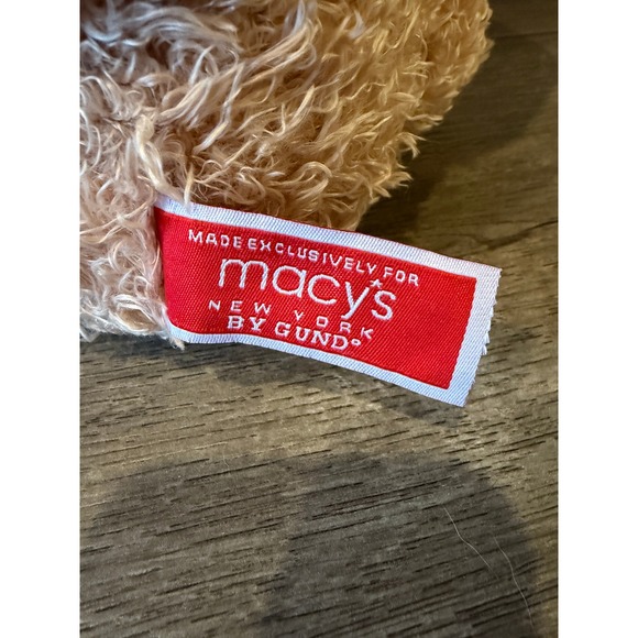 Macy's Thanksgiving Day Parade 2014 Bear Plush Toy by Gund Red Band Uniform - Picture 4 of 7